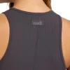 Sporty Rib Racer Tank | Graphite sold by nuuds