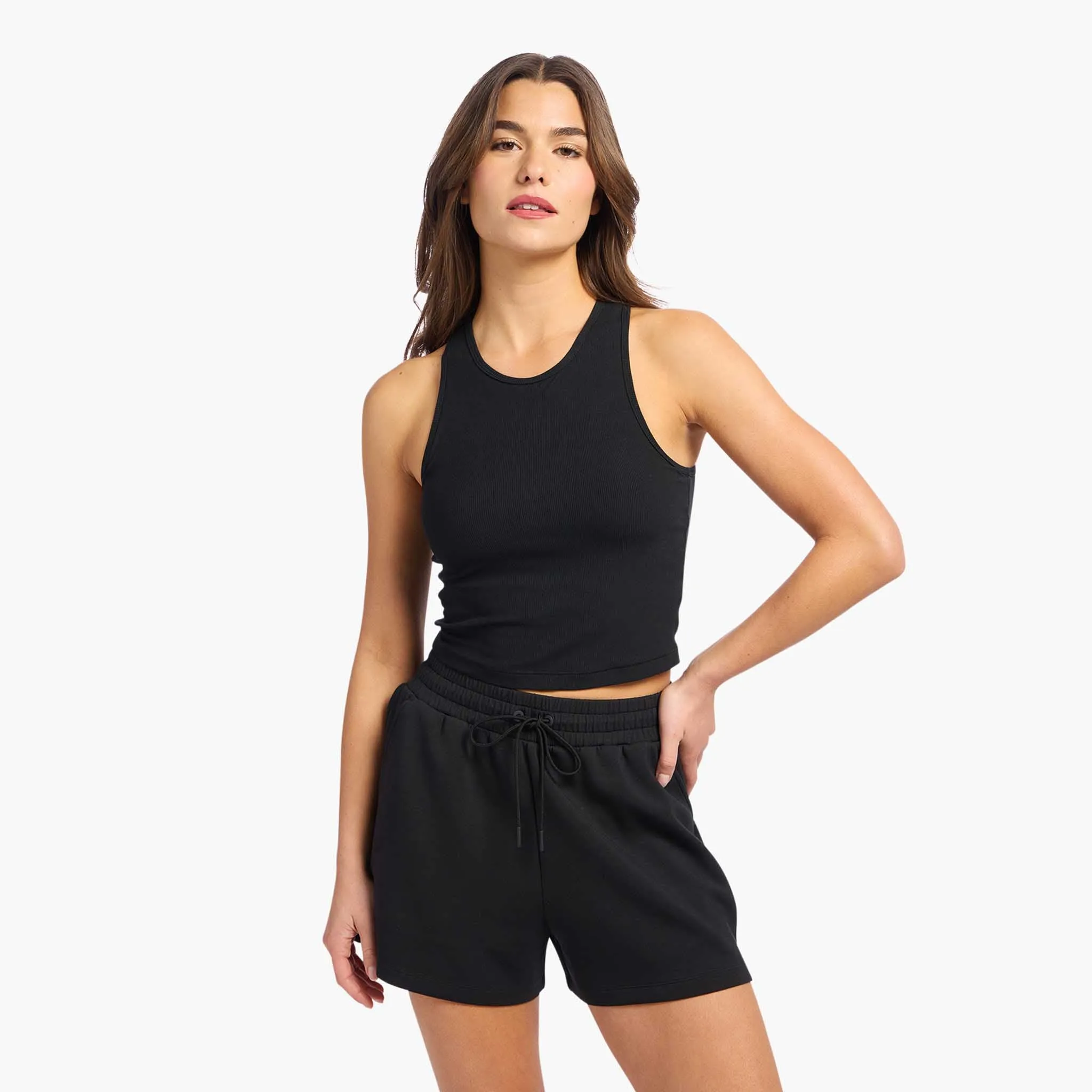 Sporty Rib Racer Tank | Black sold by nuuds product image thumbnail 2