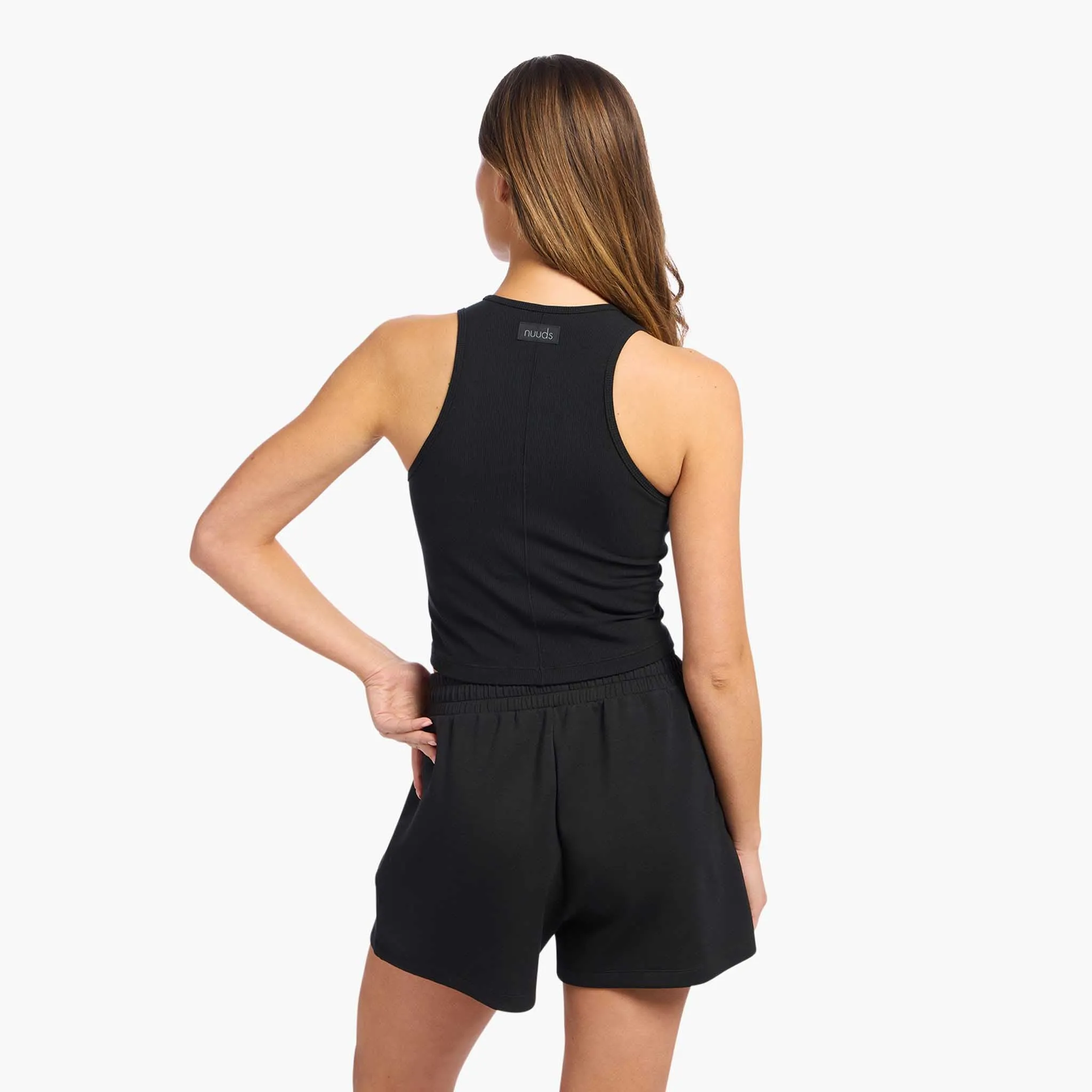 Sporty Rib Racer Tank | Black sold by nuuds product image thumbnail 4