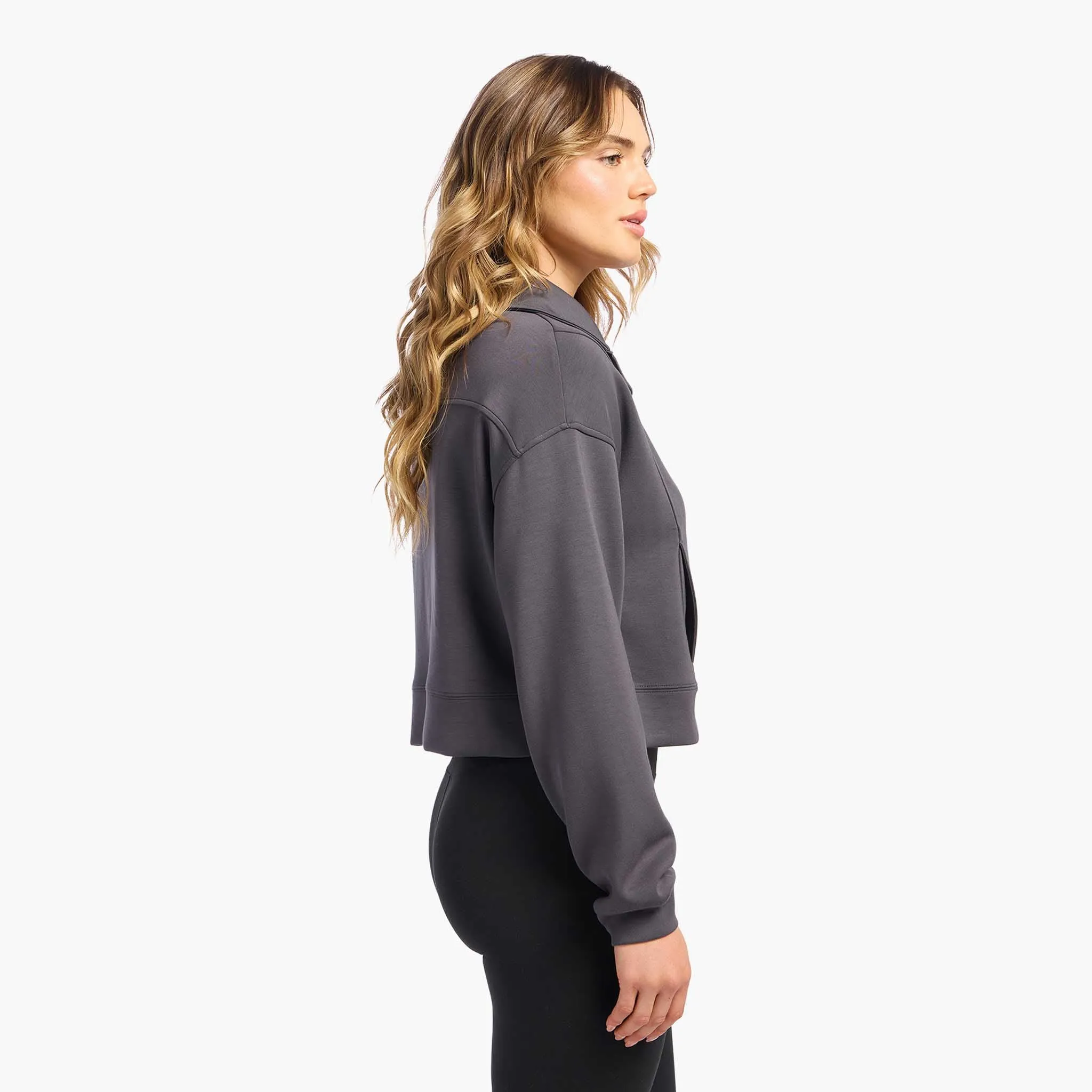 Soft Motion Quarter-Zip | Graphite sold by nuuds product image thumbnail 3