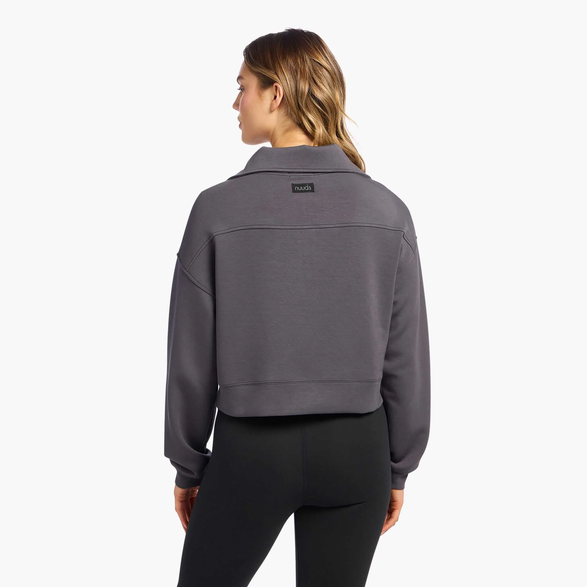 Soft Motion Quarter-Zip | Graphite sold by nuuds product image thumbnail 4
