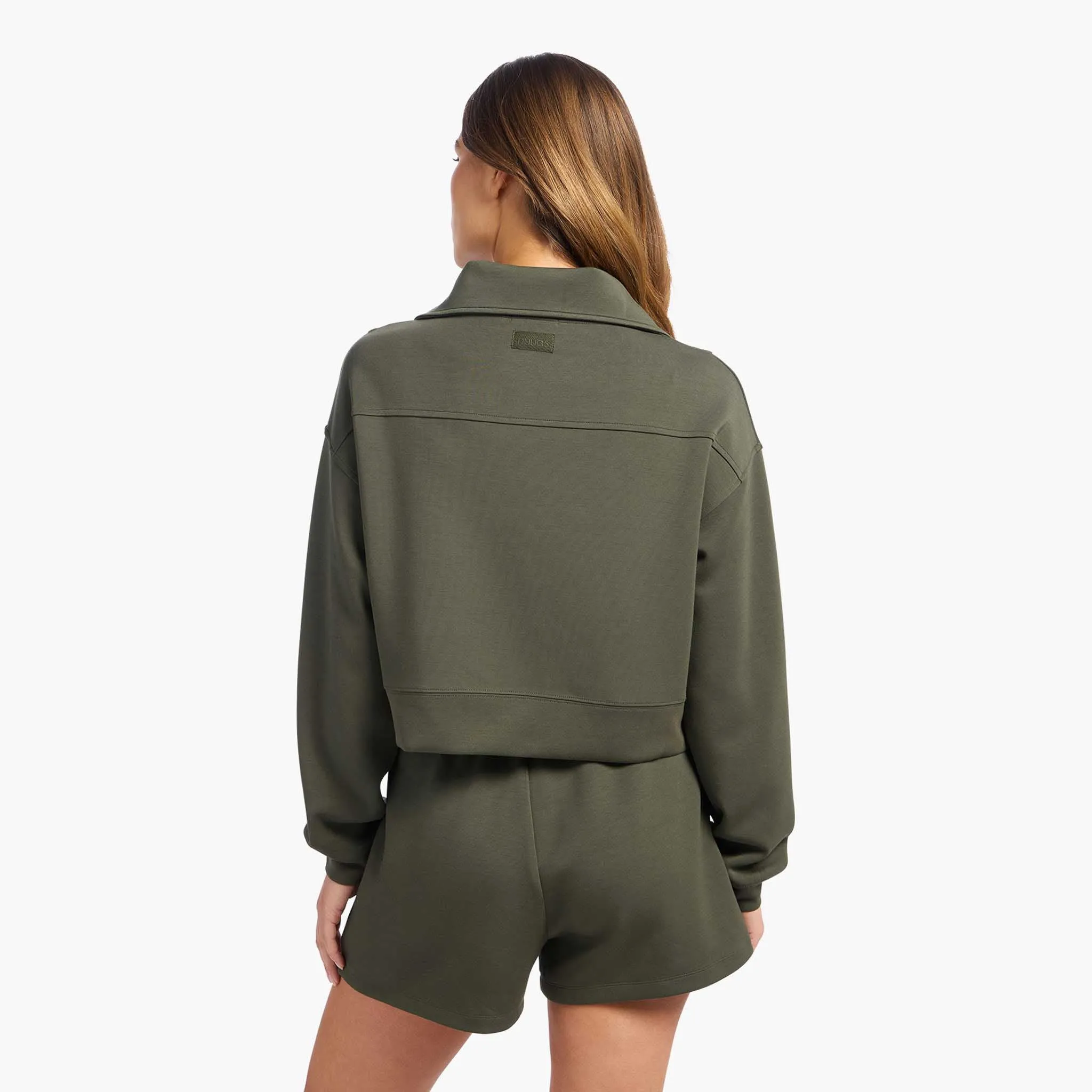 Soft Motion Quarter-Zip | Darkest Olive sold by nuuds product image thumbnail 4