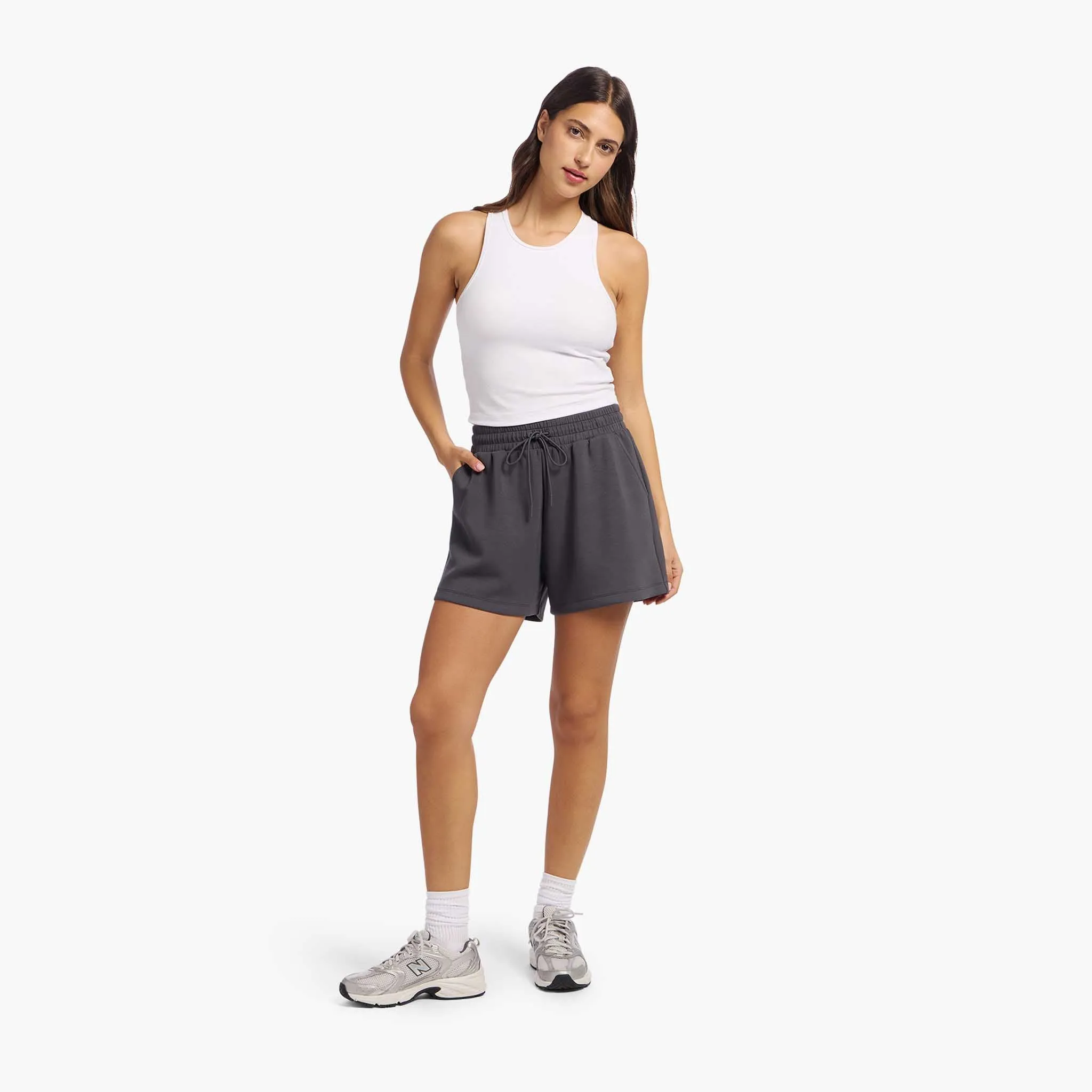 Soft Motion High-Rise Short | Graphite sold by nuuds product image thumbnail 2