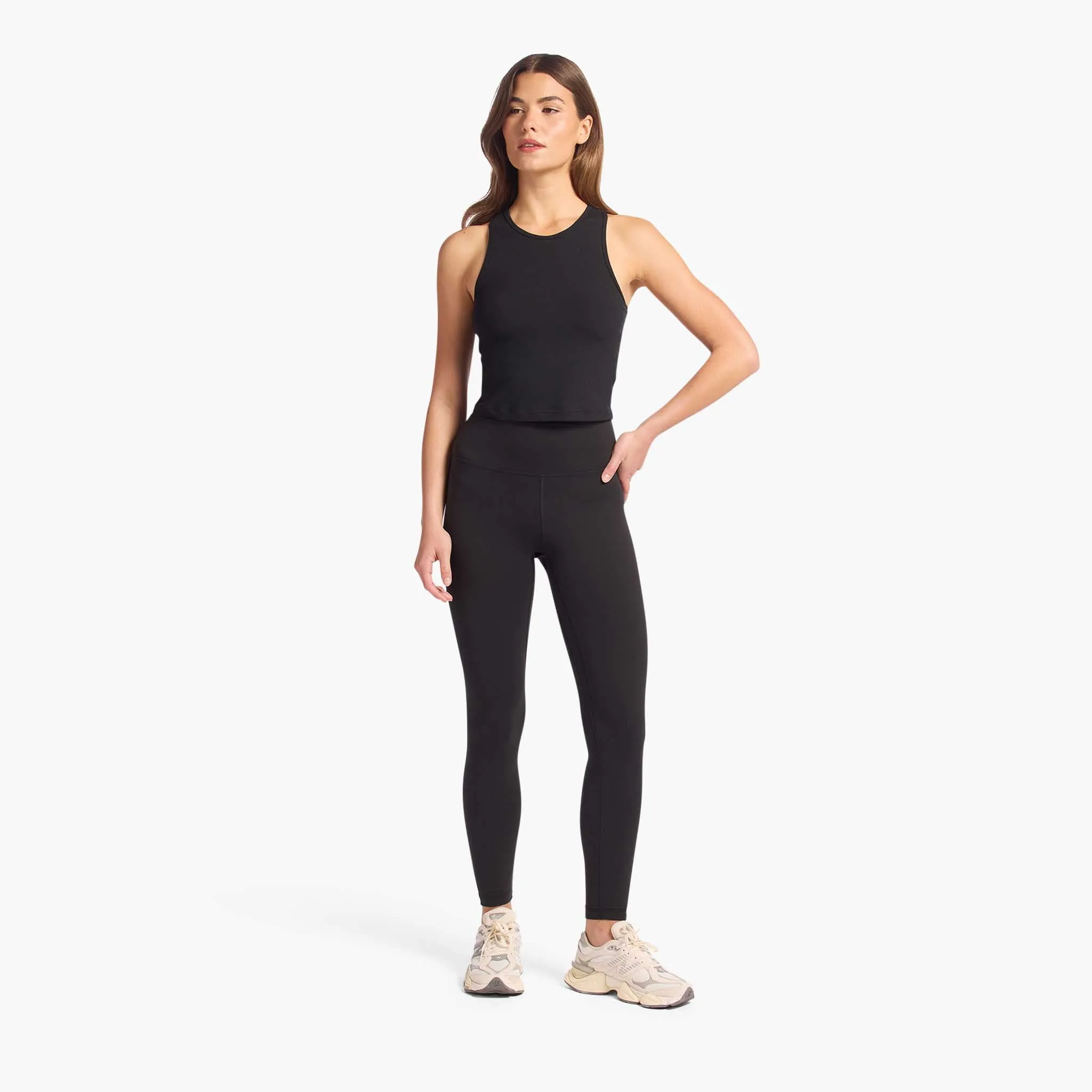 Sporty Rib Racer Tank | Black sold by nuuds product image thumbnail 2