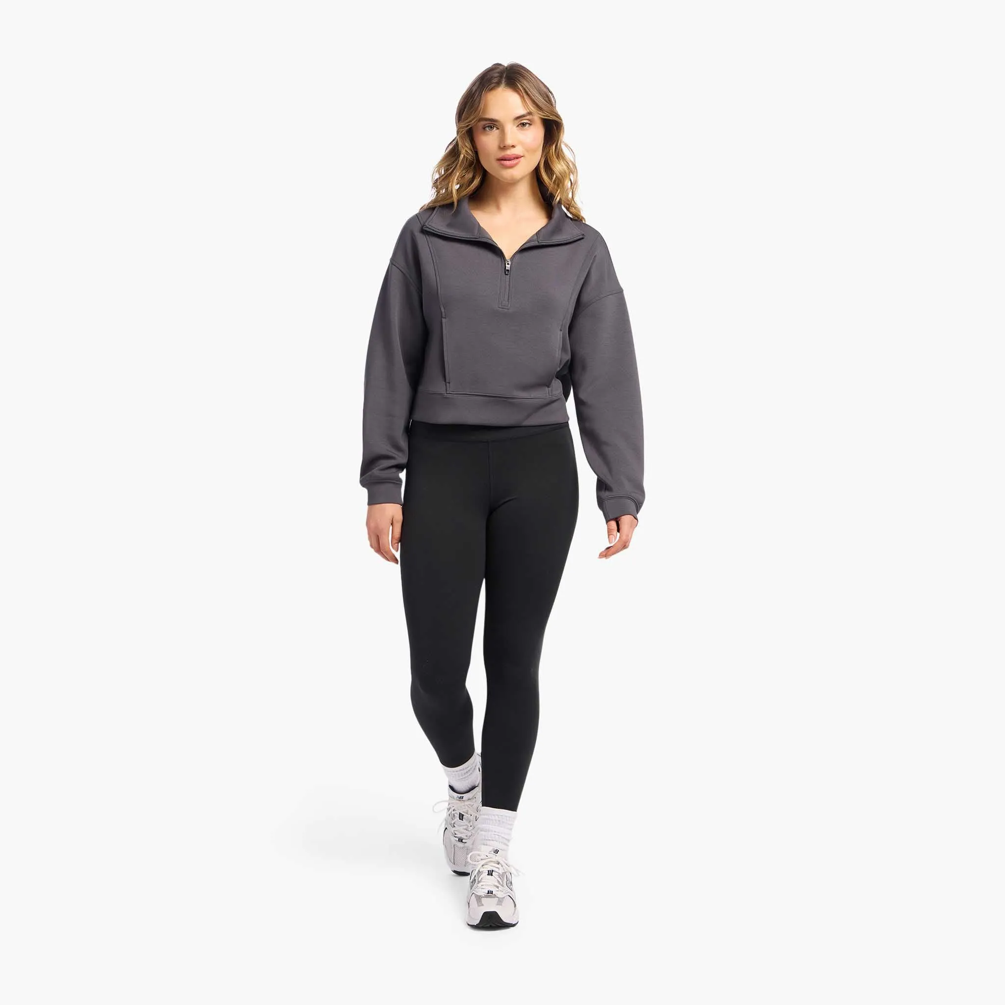 Soft Motion Quarter-Zip | Graphite sold by nuuds product image thumbnail 2
