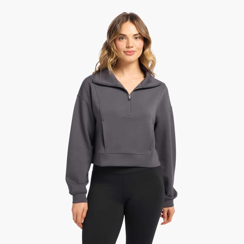 Soft Motion Quarter-Zip | Graphite sold by nuuds
