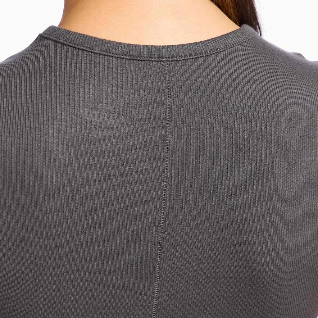 Slinky Rib Tee | Graphite sold by nuuds product image thumbnail 5