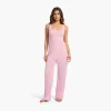 Heart Pointelle Pajama Wide Leg Pant | Bon Bon sold by nuuds