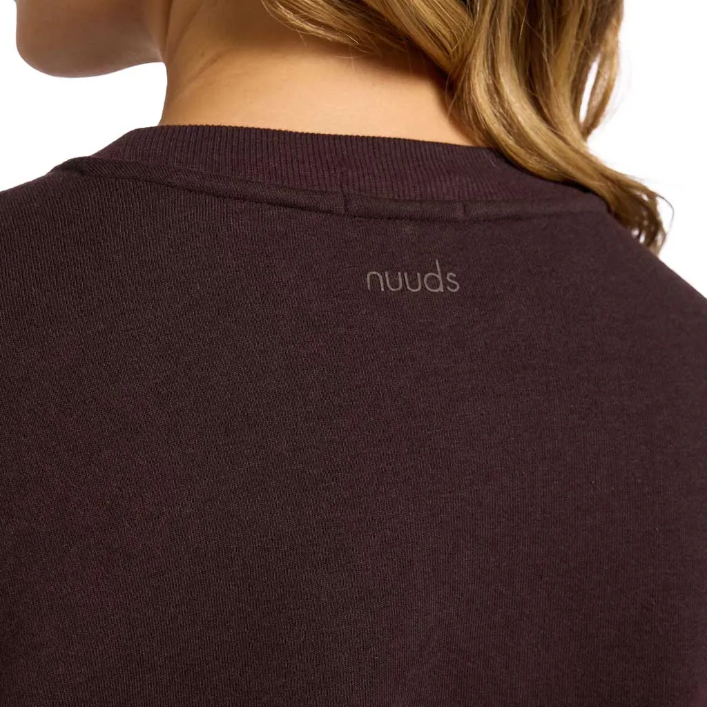 Vintage Fleece Cinch Waist Sweatshirt | Eggplant sold by nuuds product image thumbnail 5
