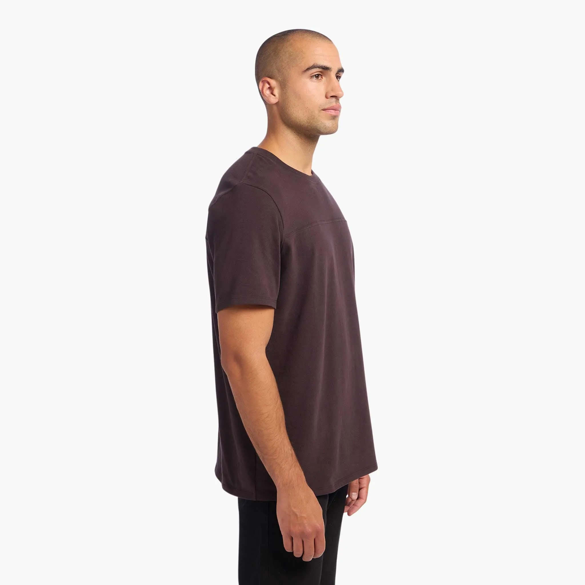 Men's Steady Seamed Tee | Eggplant sold by nuuds product image thumbnail 3