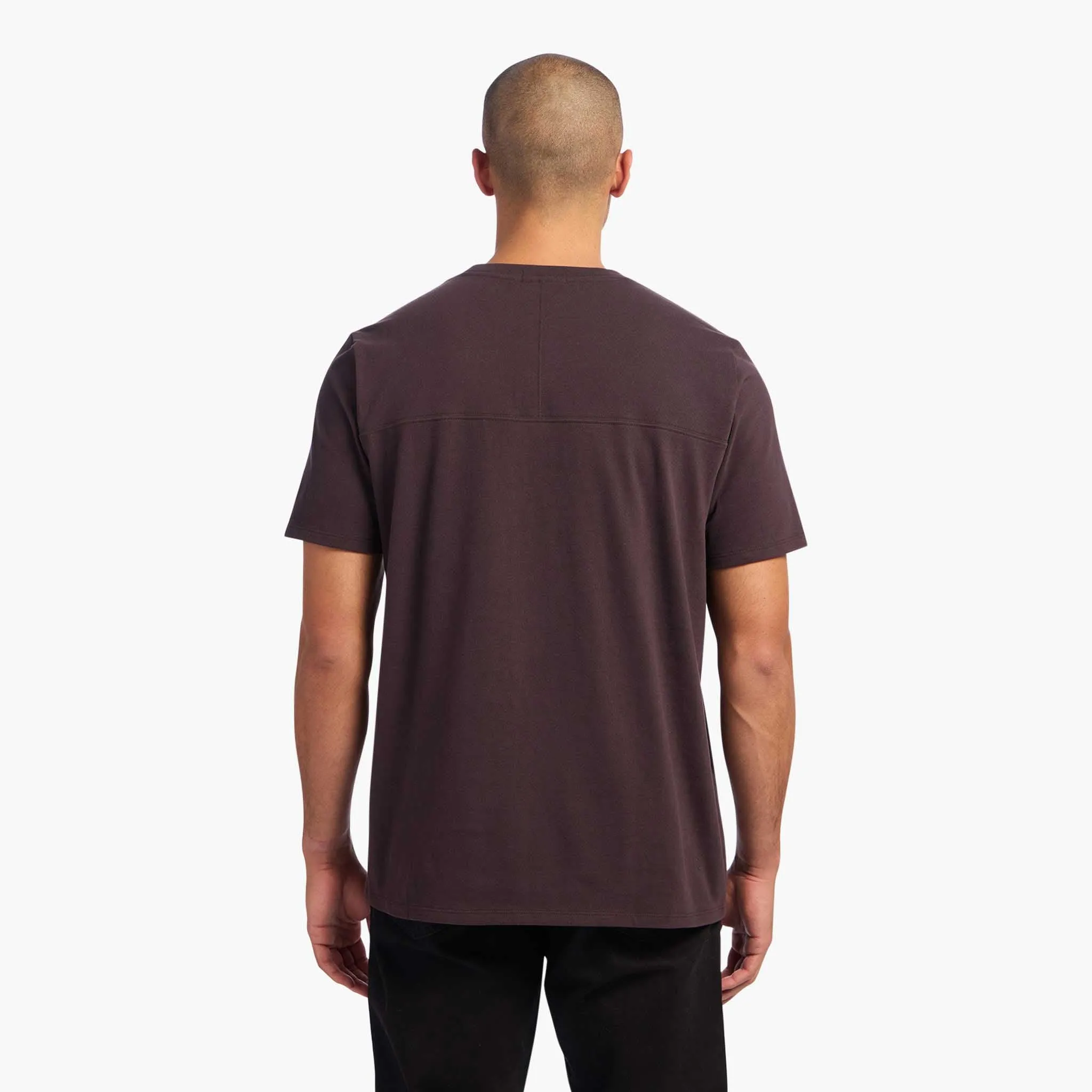 Men's Steady Seamed Tee | Eggplant sold by nuuds product image thumbnail 4