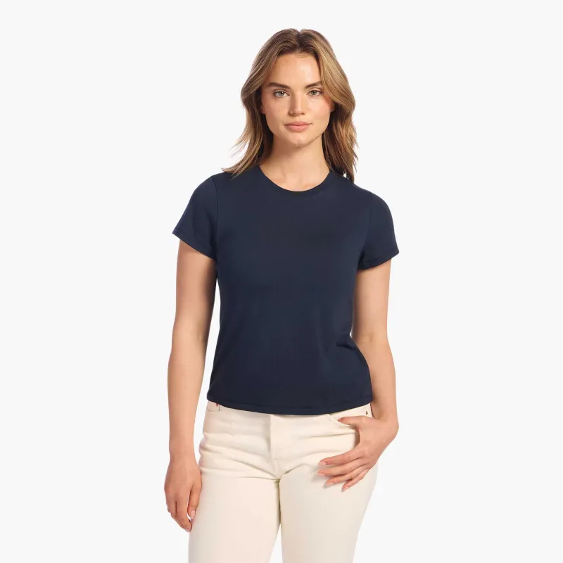 Perfect Tee | Navy sold by nuuds
