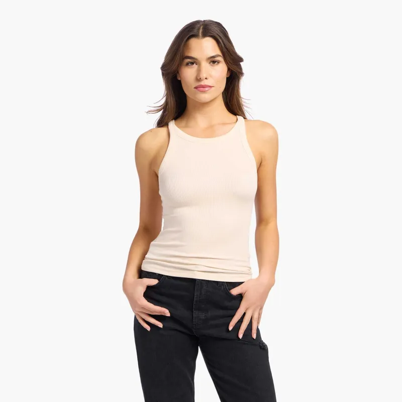 Slinky Rib Racer Tank | Bone sold by nuuds