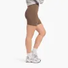 High-Waist Elevate Biker Short | Mocha sold by nuuds