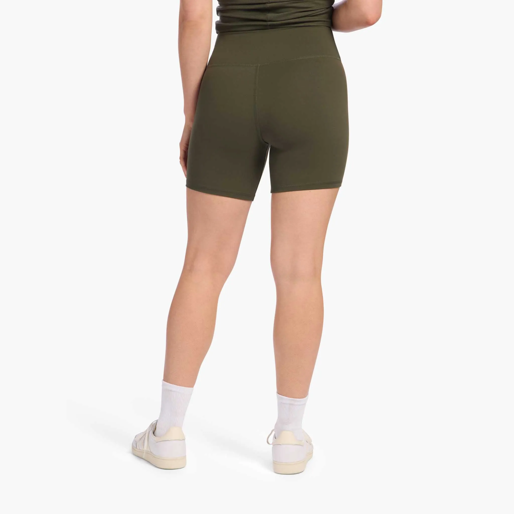 High-Waist Elevate Biker Short | Darkest Olive sold by nuuds product image thumbnail 4