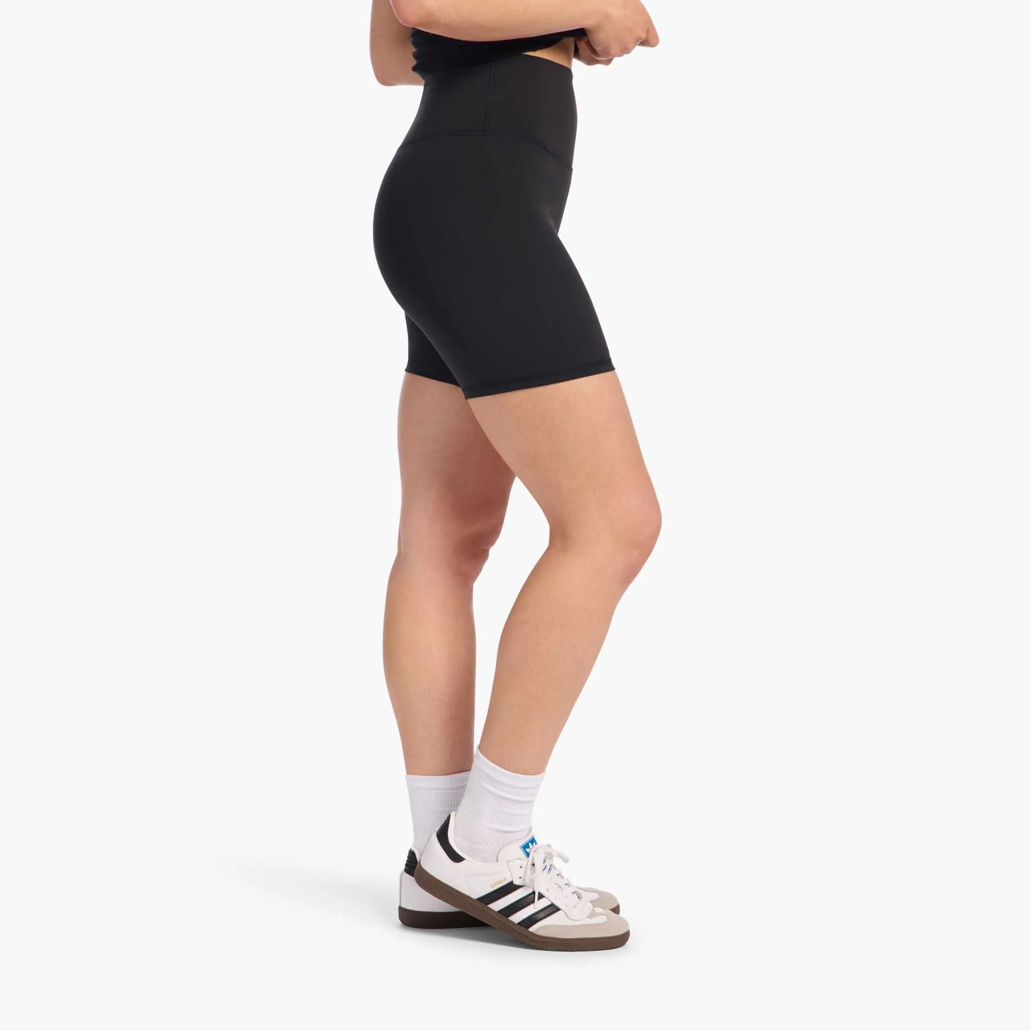 High-Waist Elevate Biker Short | Black sold by nuuds product image thumbnail 3
