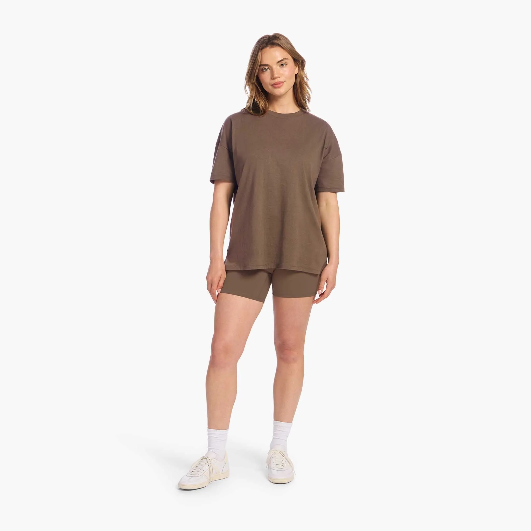 Soft Cotton Oversized Tee | Mocha sold by nuuds product image thumbnail 2