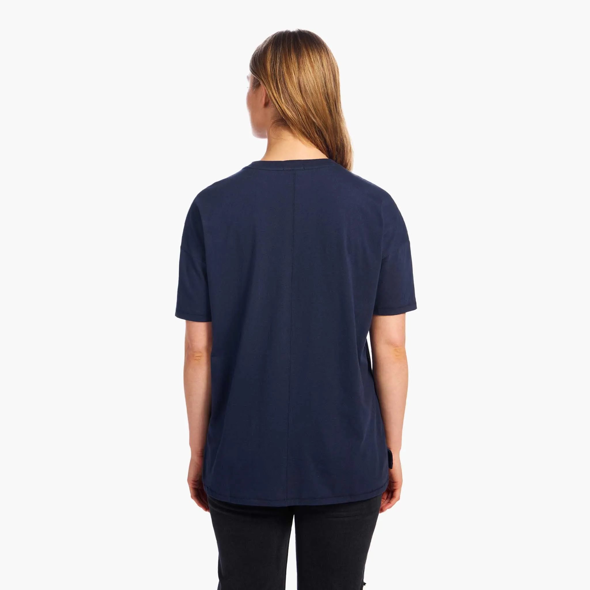 Soft Cotton Oversized Tee | Navy sold by nuuds product image thumbnail 4