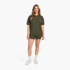 Soft Cotton Oversized Tee | Darkest Olive sold by nuuds