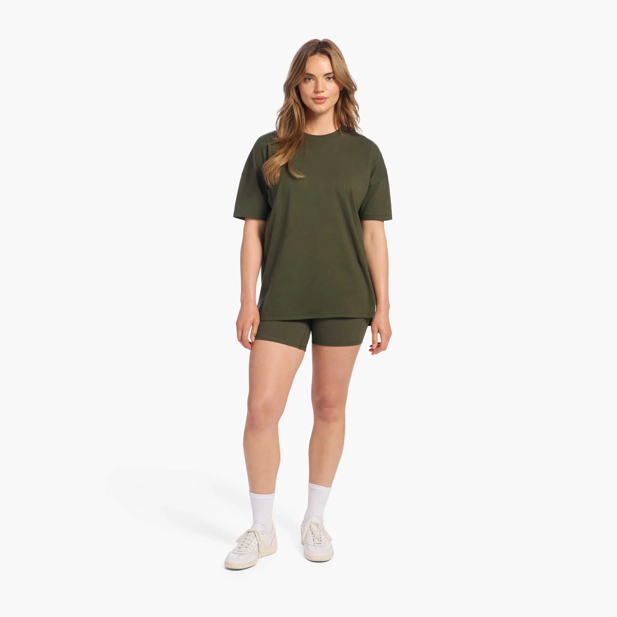 Soft Cotton Oversized Tee | Darkest Olive sold by nuuds product image thumbnail 2