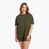 Soft Cotton Oversized Tee | Darkest Olive sold by nuuds