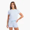 Ribbed Pajama Short Set | Cloud sold by nuuds