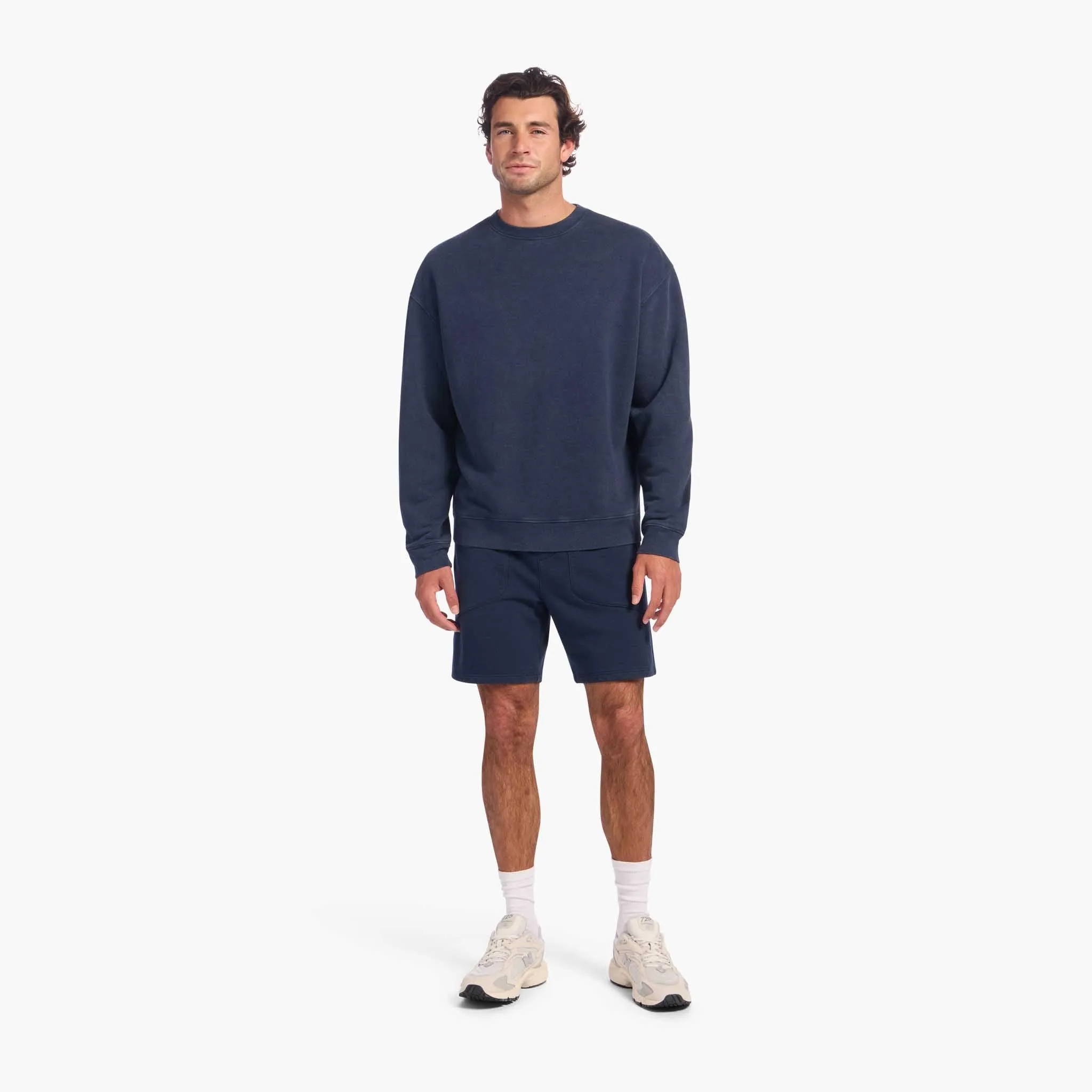 Vintage Fleece Men's Crewneck | Washed Navy sold by nuuds product image thumbnail 2