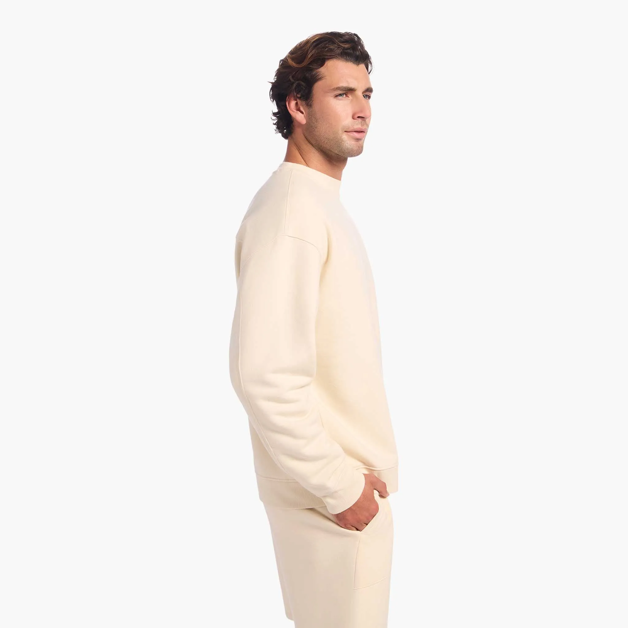 Vintage Fleece Men's Crewneck | Washed Bone sold by nuuds product image thumbnail 3