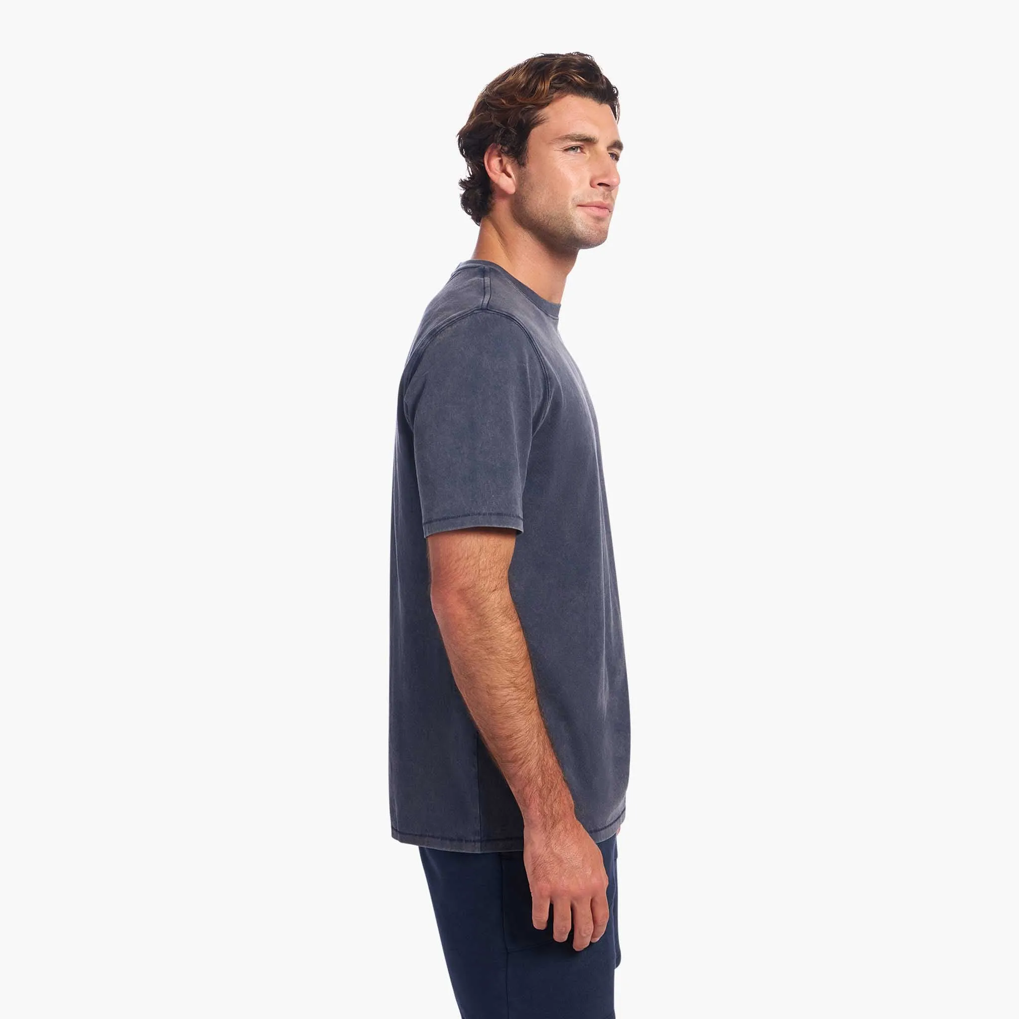 Vintage Cotton Men's Everyday T-Shirt | Washed Navy sold by nuuds product image thumbnail 3