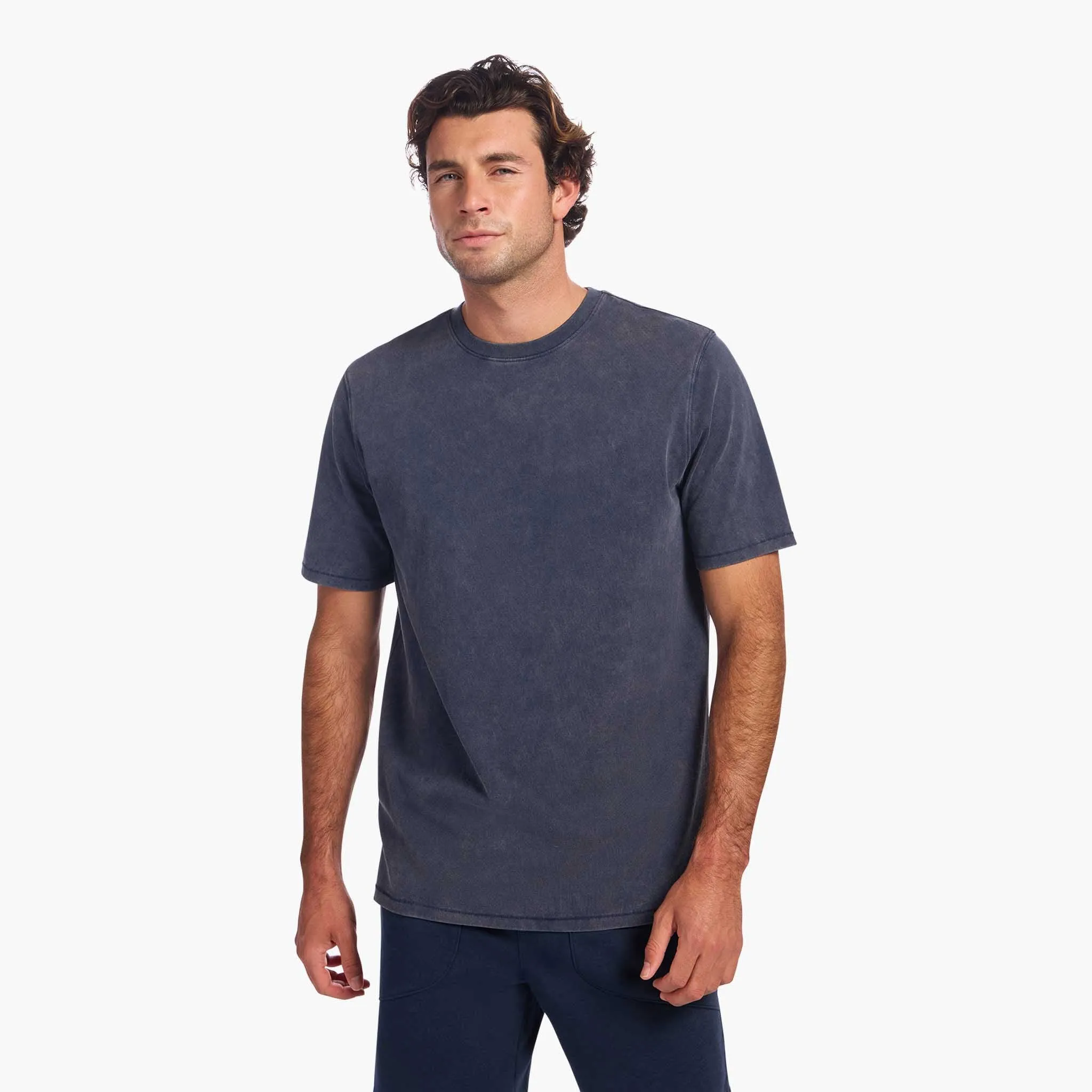 Vintage Cotton Men's Everyday T-Shirt | Washed Navy sold by nuuds