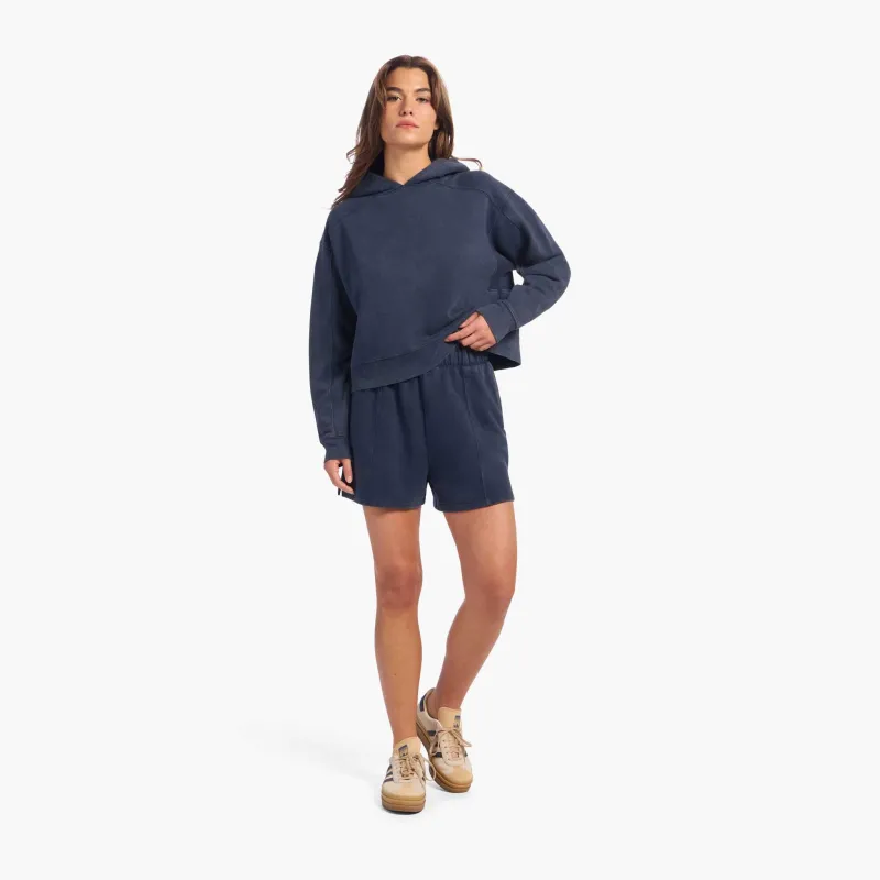 Vintage Fleece Seamed Short | Washed Navy sold by nuuds