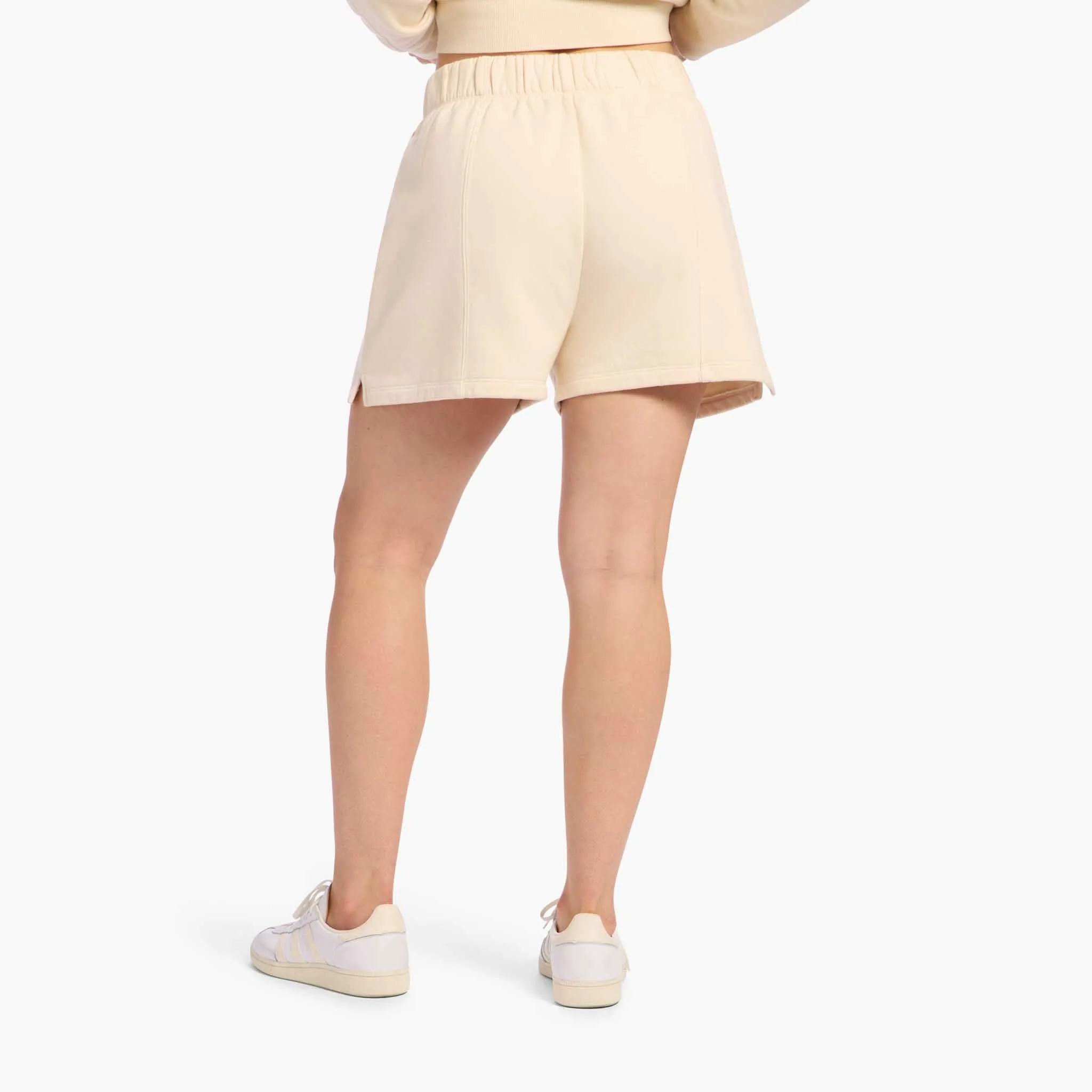 Vintage Fleece Seamed Short | Washed Bone sold by nuuds product image thumbnail 4