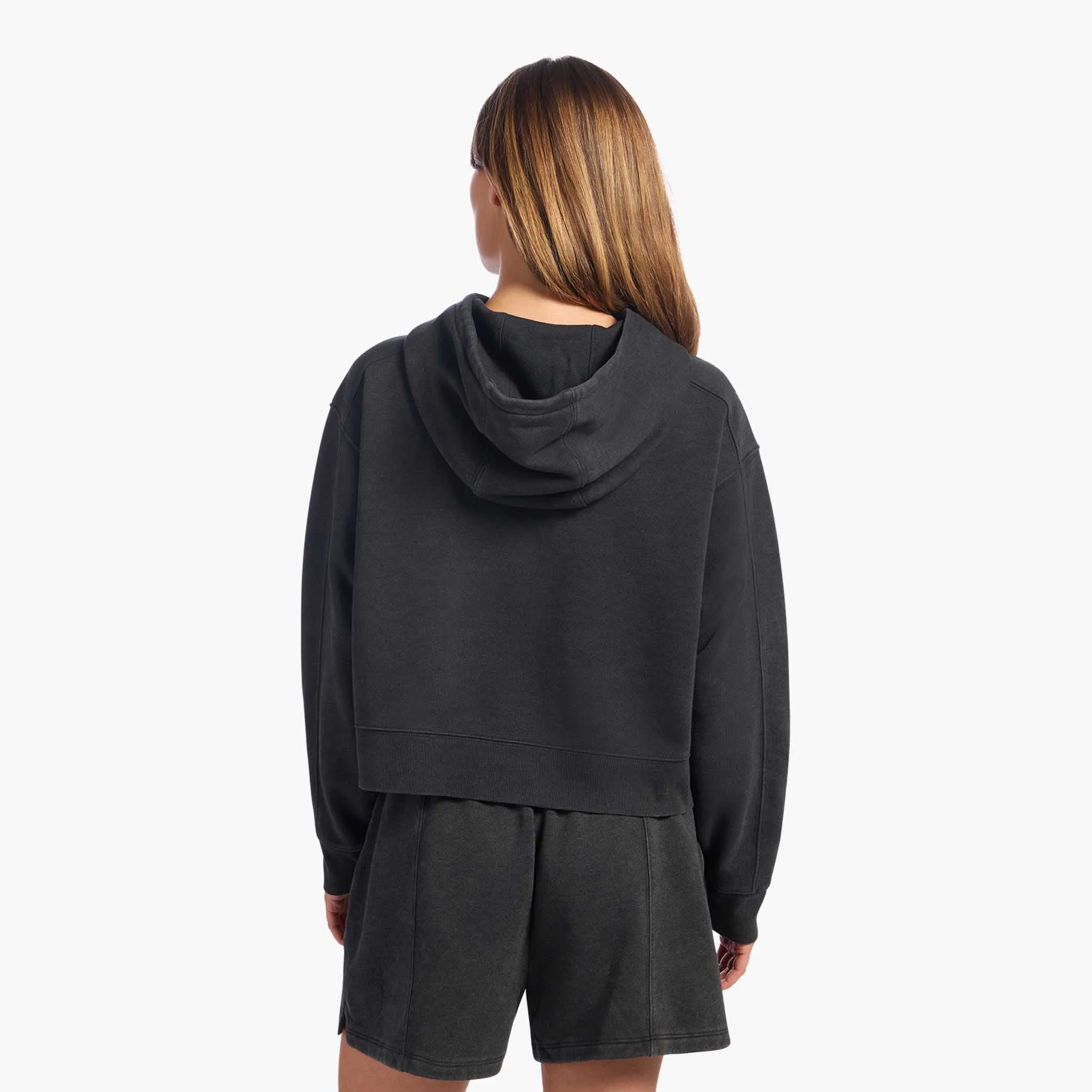 Vintage Fleece Cropped Hoodie | Washed Black sold by nuuds product image thumbnail 4