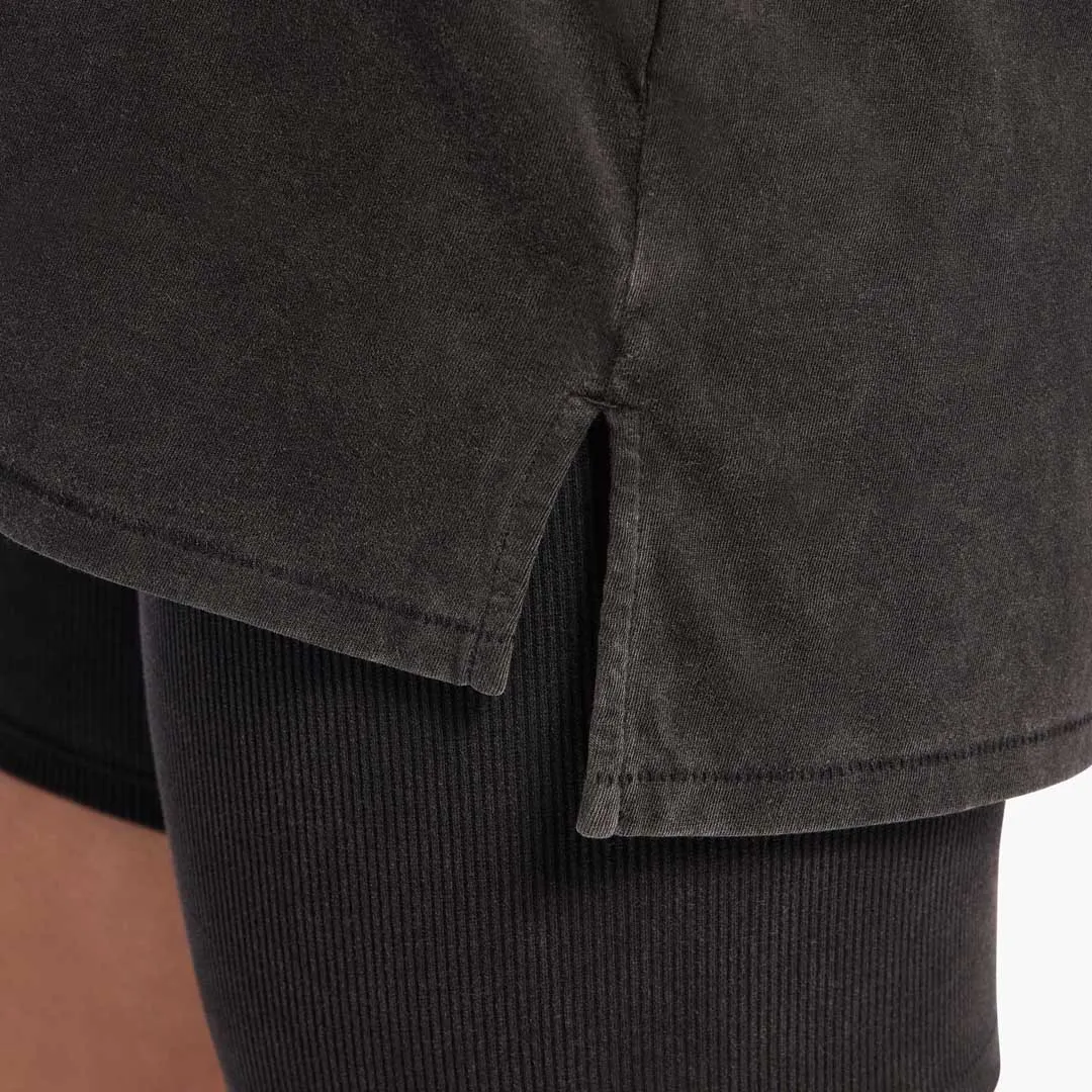Ribbed Biker Short Set | Washed Black sold by nuuds product image thumbnail 5