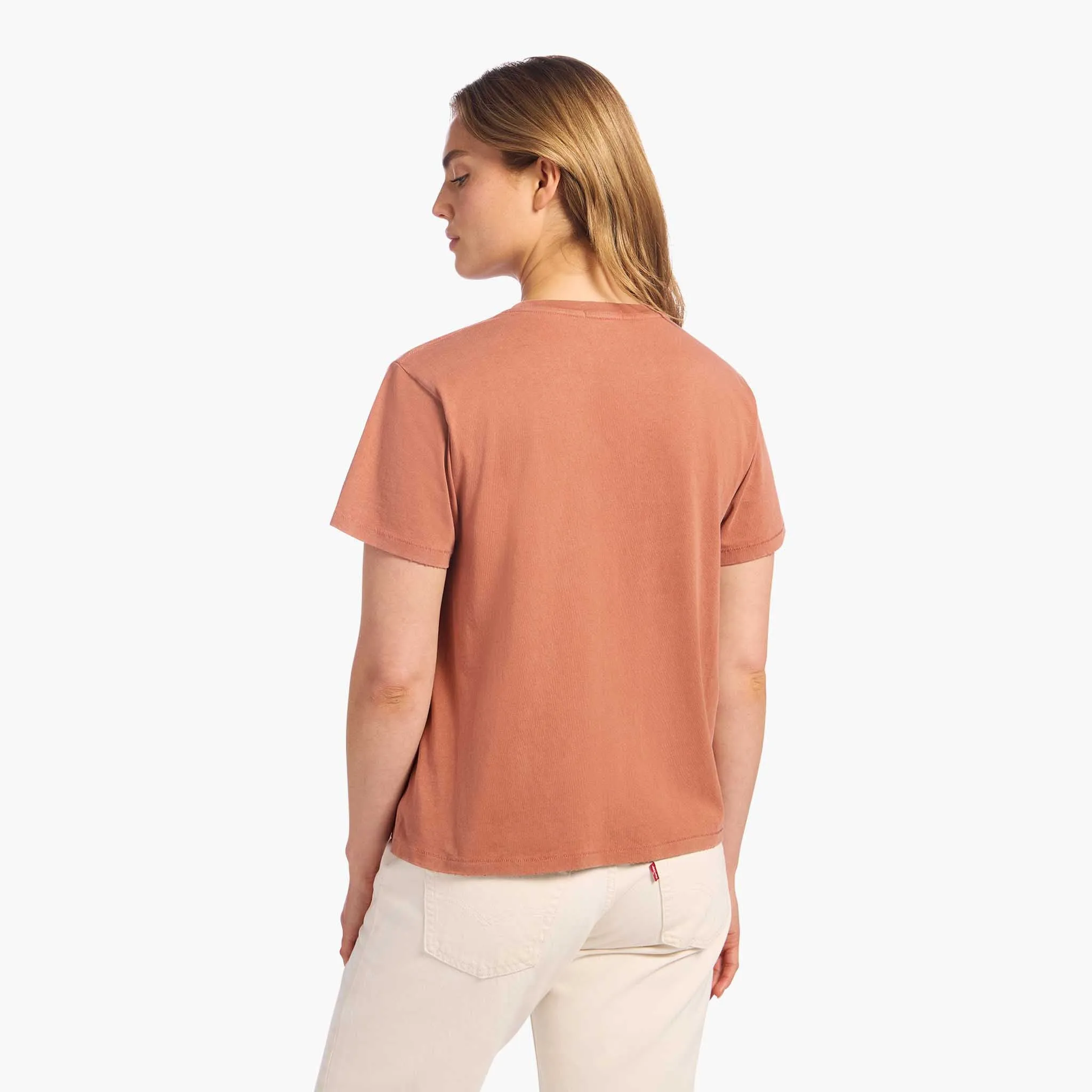 Vintage Cotton Everyday T-Shirt | Washed Clay sold by nuuds product image thumbnail 4