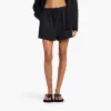 Linen Beach Short | Black sold by nuuds
