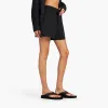 Linen Beach Short | Black sold by nuuds