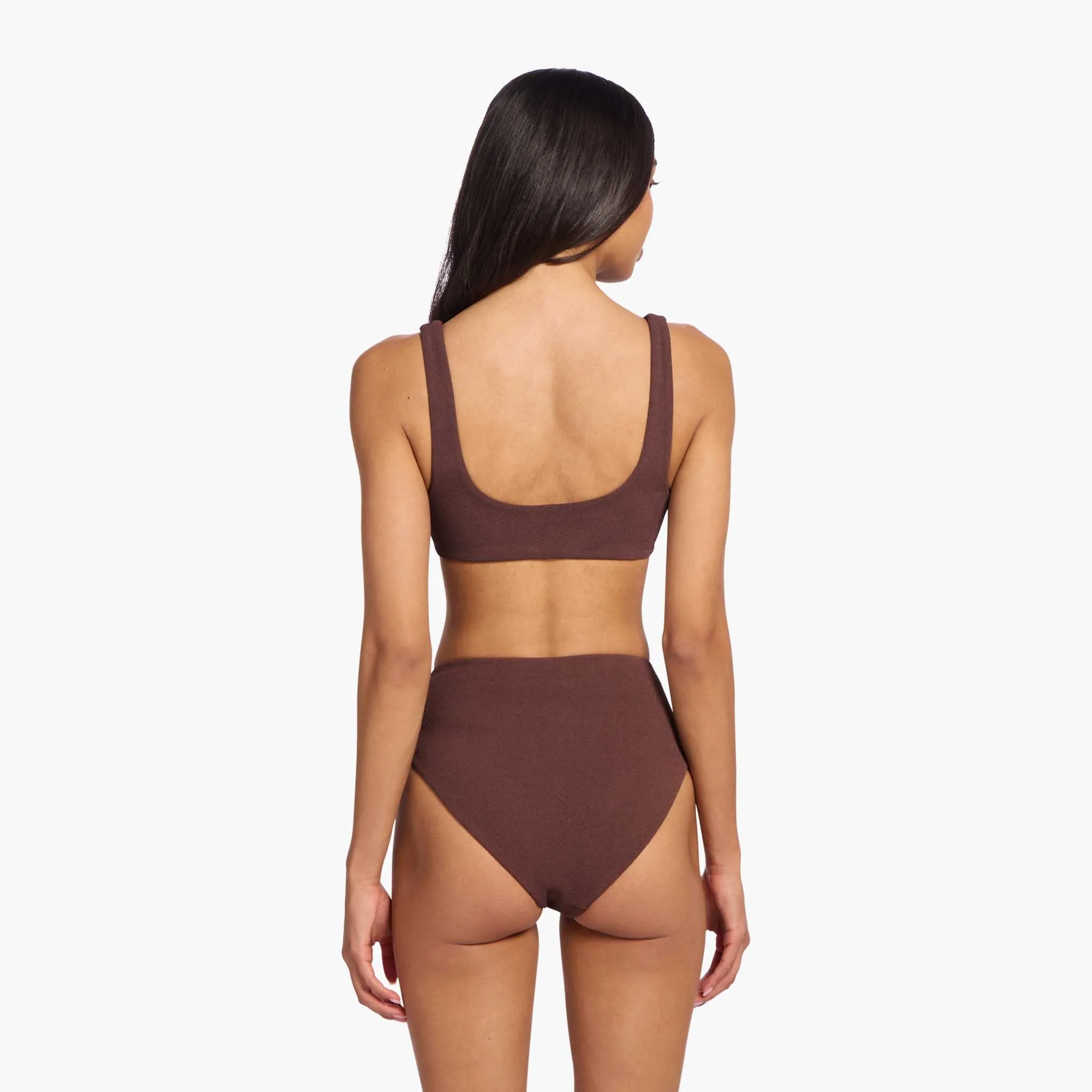 Plunge Bikini Top | Coffee sold by nuuds product image thumbnail 4