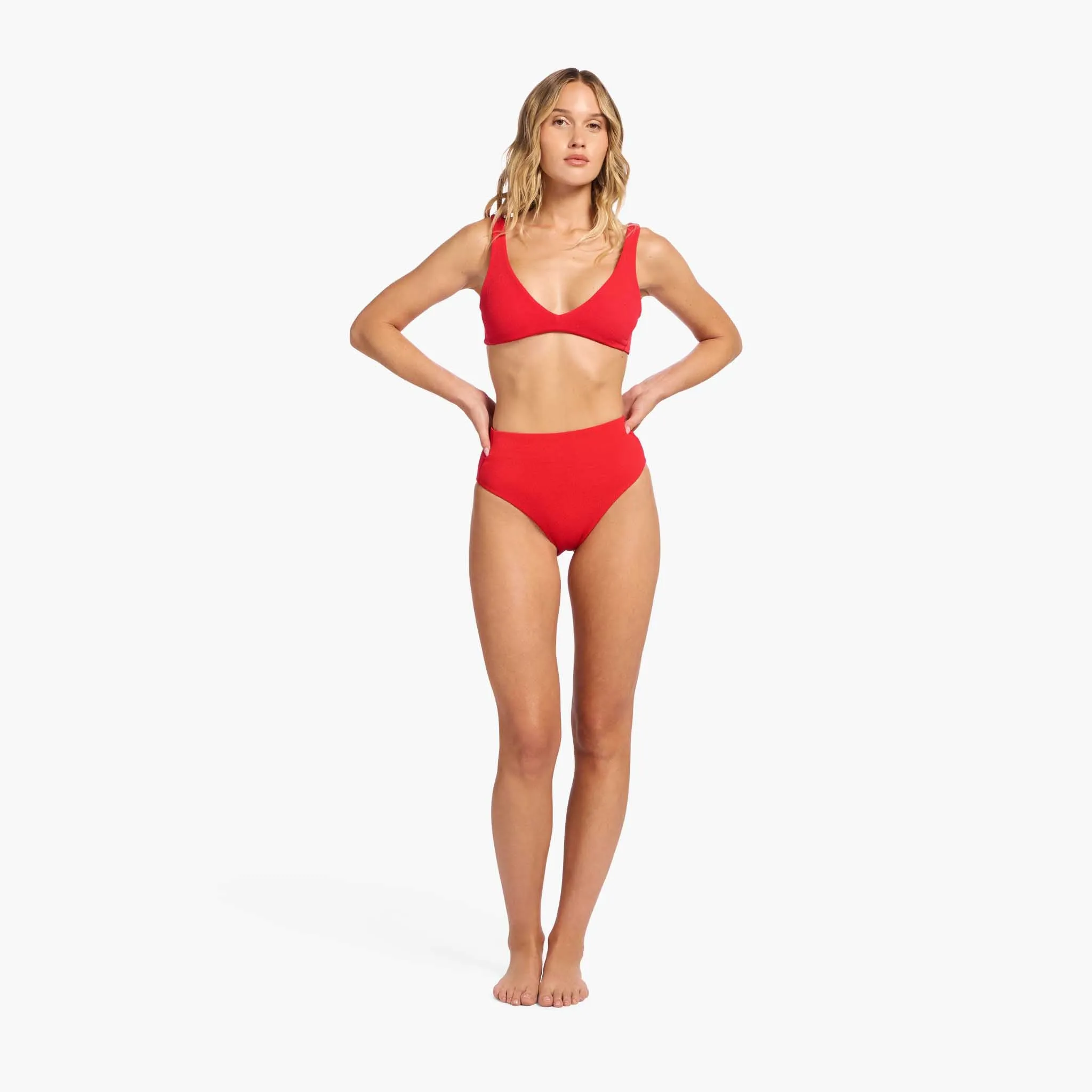 Plunge Bikini Top | Chili sold by nuuds product image thumbnail 2