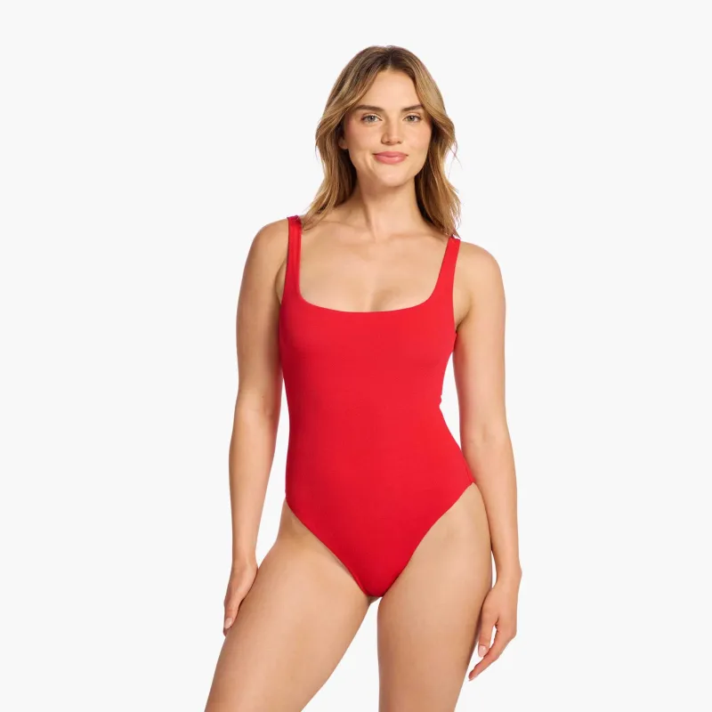 Square Neck One Piece | Chili sold by nuuds