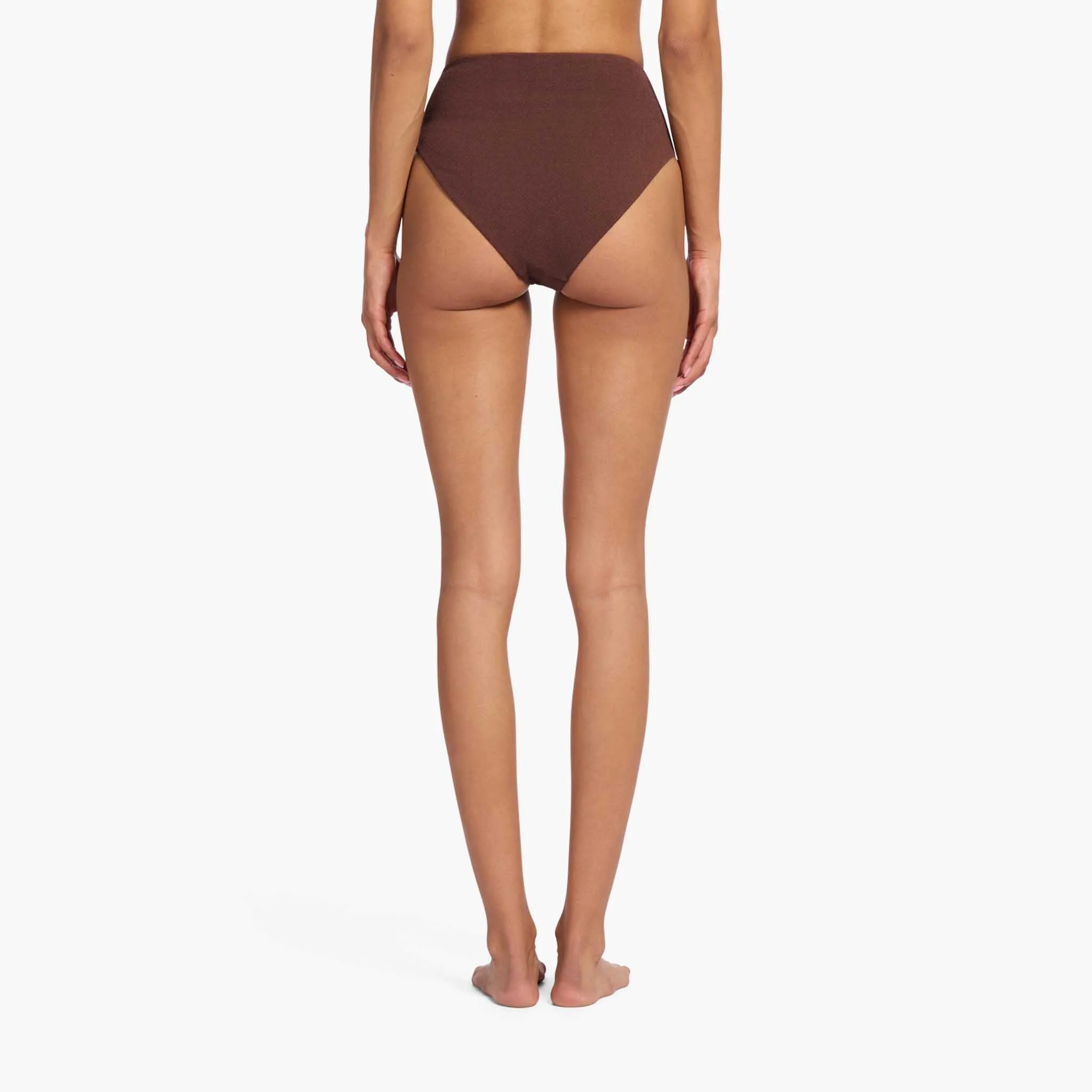 High Waist Bikini Bottom | Coffee sold by nuuds product image thumbnail 4