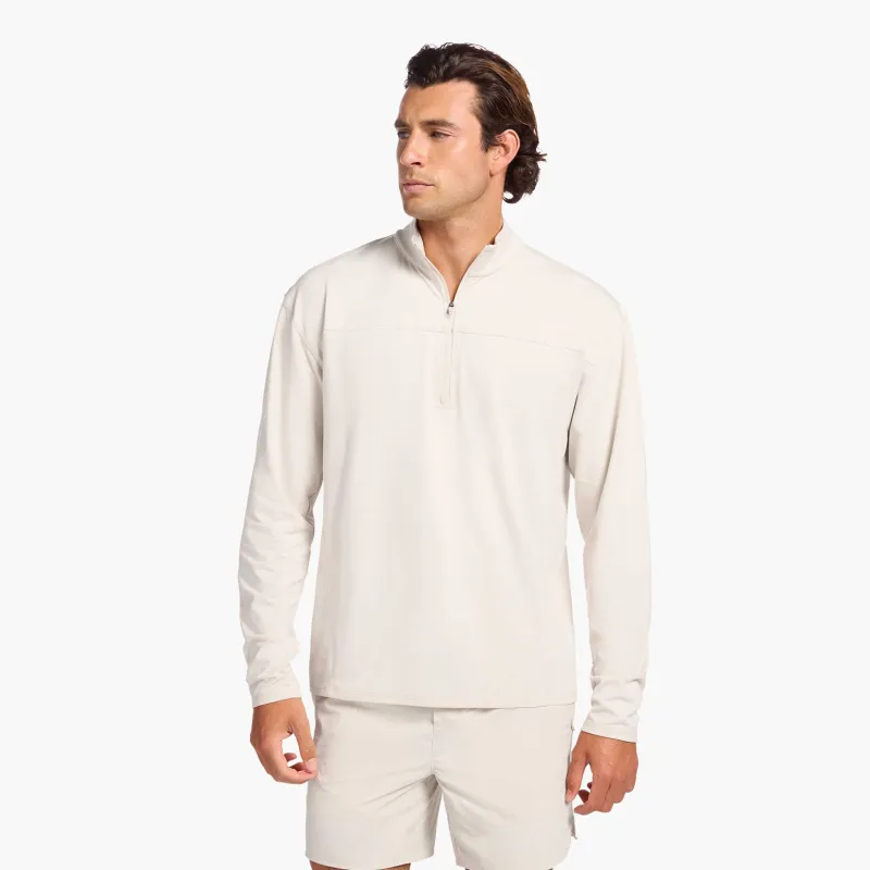 Men's Movement Quarter-Zip | Linen sold by nuuds