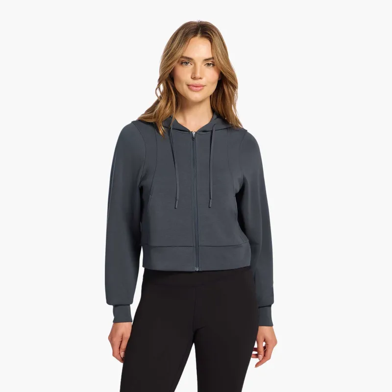 Soft Motion Zip Hoodie | Graphite sold by nuuds