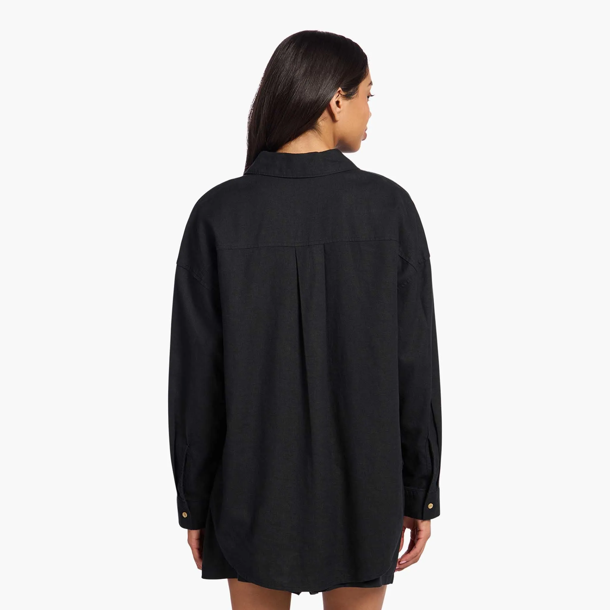 Linen Boyfriend Shirt sold by nuuds product image thumbnail 4