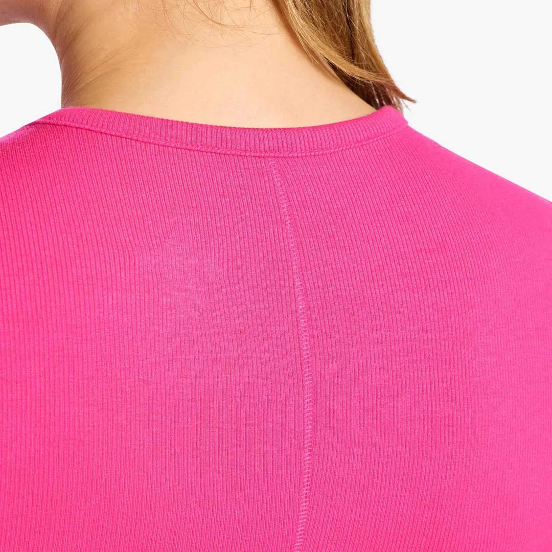 Slinky Rib Tee | Fuchsia sold by nuuds product image thumbnail 5