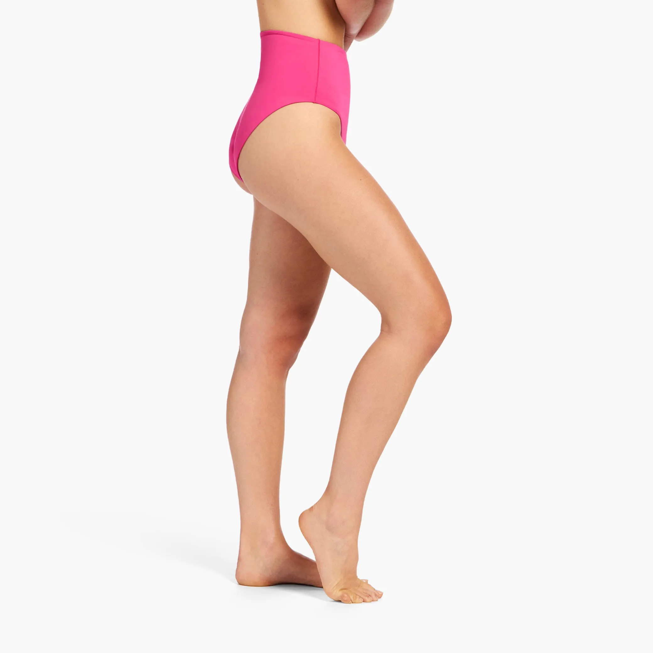 High Waist Bikini Bottom | Fuchsia sold by nuuds product image thumbnail 3