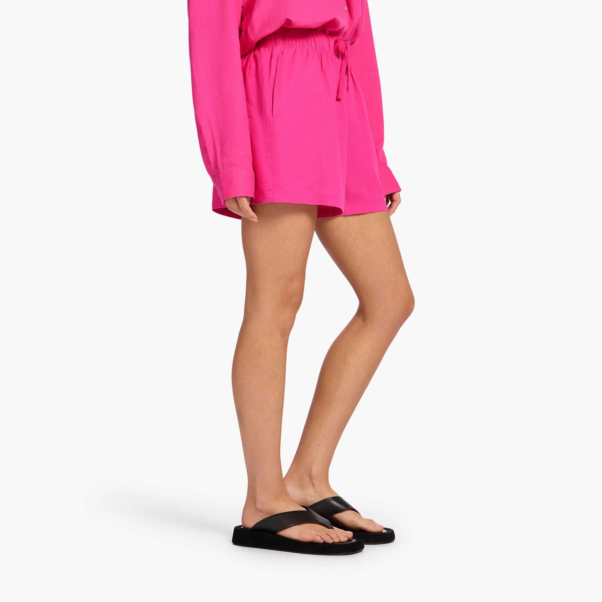 Linen Beach Short | Fuchsia sold by nuuds product image thumbnail 3