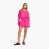 Linen Beach Short | Fuchsia sold by nuuds
