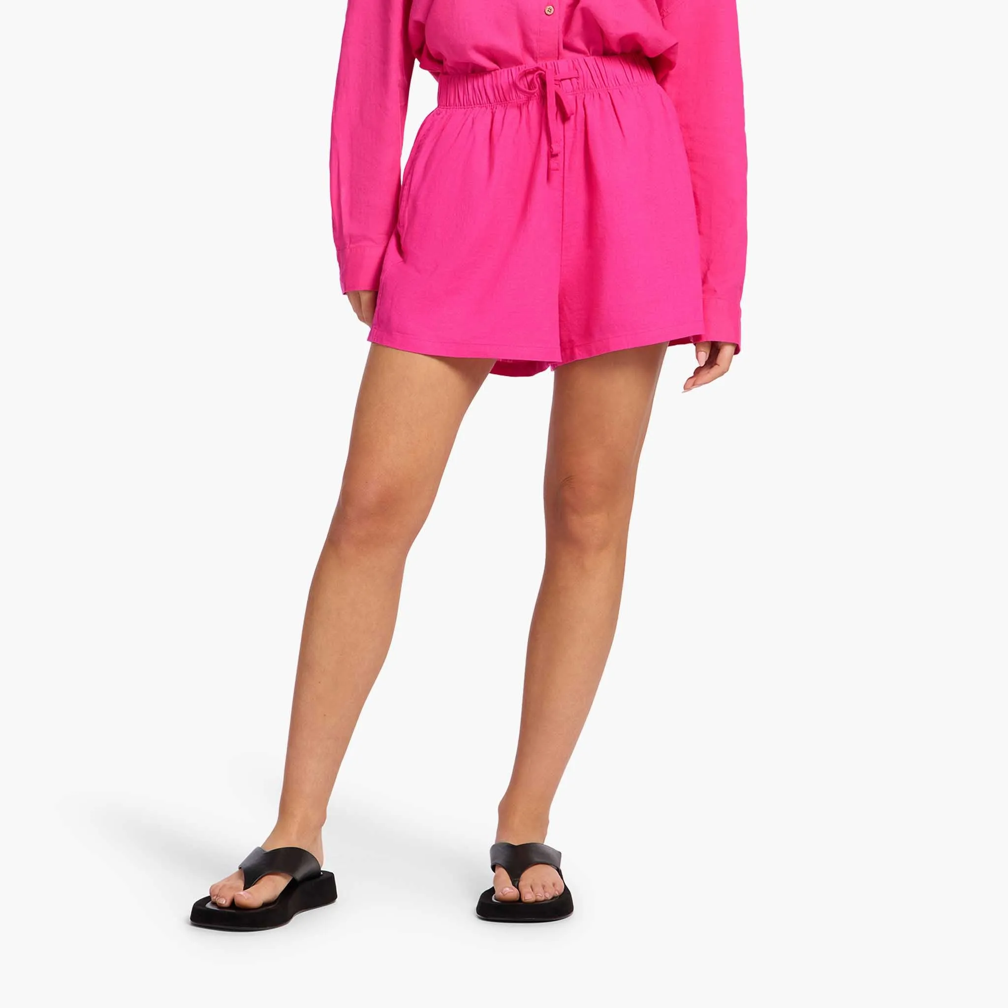 Linen Beach Short | Fuchsia sold by nuuds product image thumbnail 2