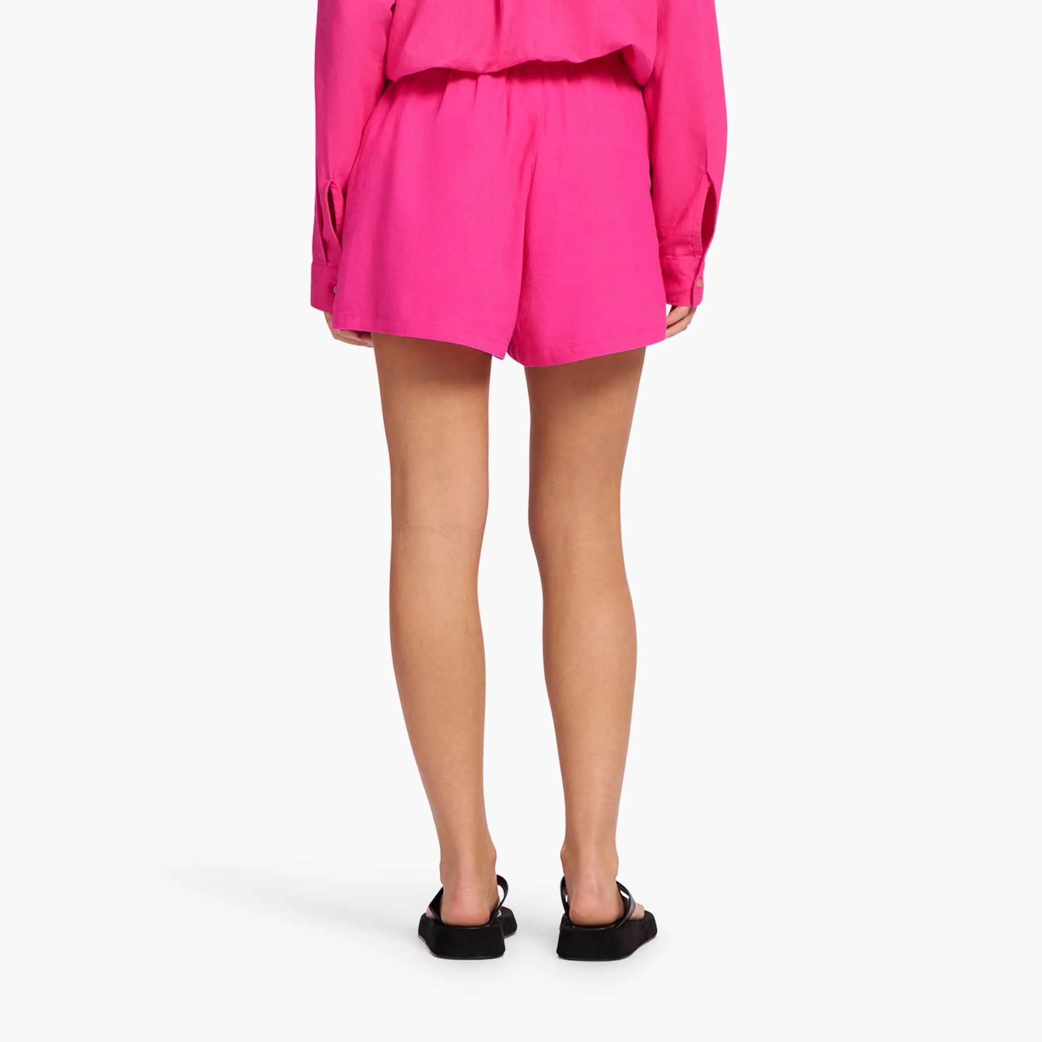 Linen Beach Short | Fuchsia sold by nuuds product image thumbnail 4